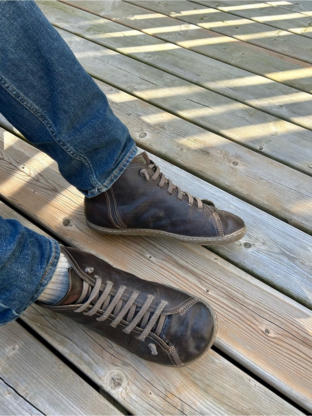 Vintage Camper Peu Brown Leather Ankle Boots - Extraordinary Crafts